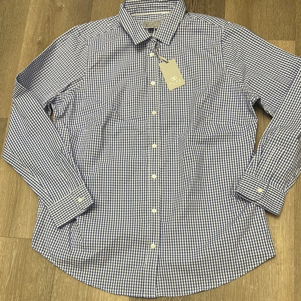 Pure Collection Blue and White Hoodie Cozy Elegance